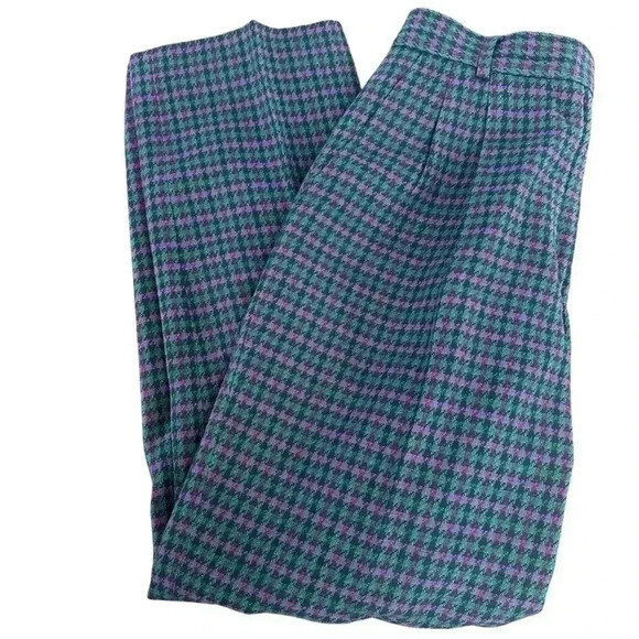 VTG‎ Pendleton Women’s American Heritage Preppy High Rise Pleated Wool Pants 10P - Picture 8 of 10